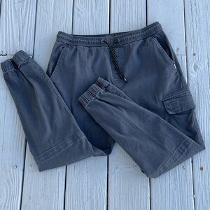 Tony Hawk Gray Cargo Jogger Pants Medium Skate Streetwear Utility Cotton Blend